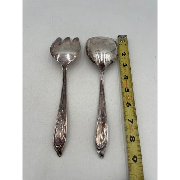 Happy anniversary Silverplate by International Deep silver 1960 Serving Pieces - Picture 3 of 5
